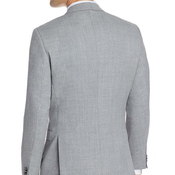 Hugo Boss Mens 'Arti' Open Gray Sharkskin Extra-Slim Fit Sport Coat Blazer 44R - Picture 2 of 4